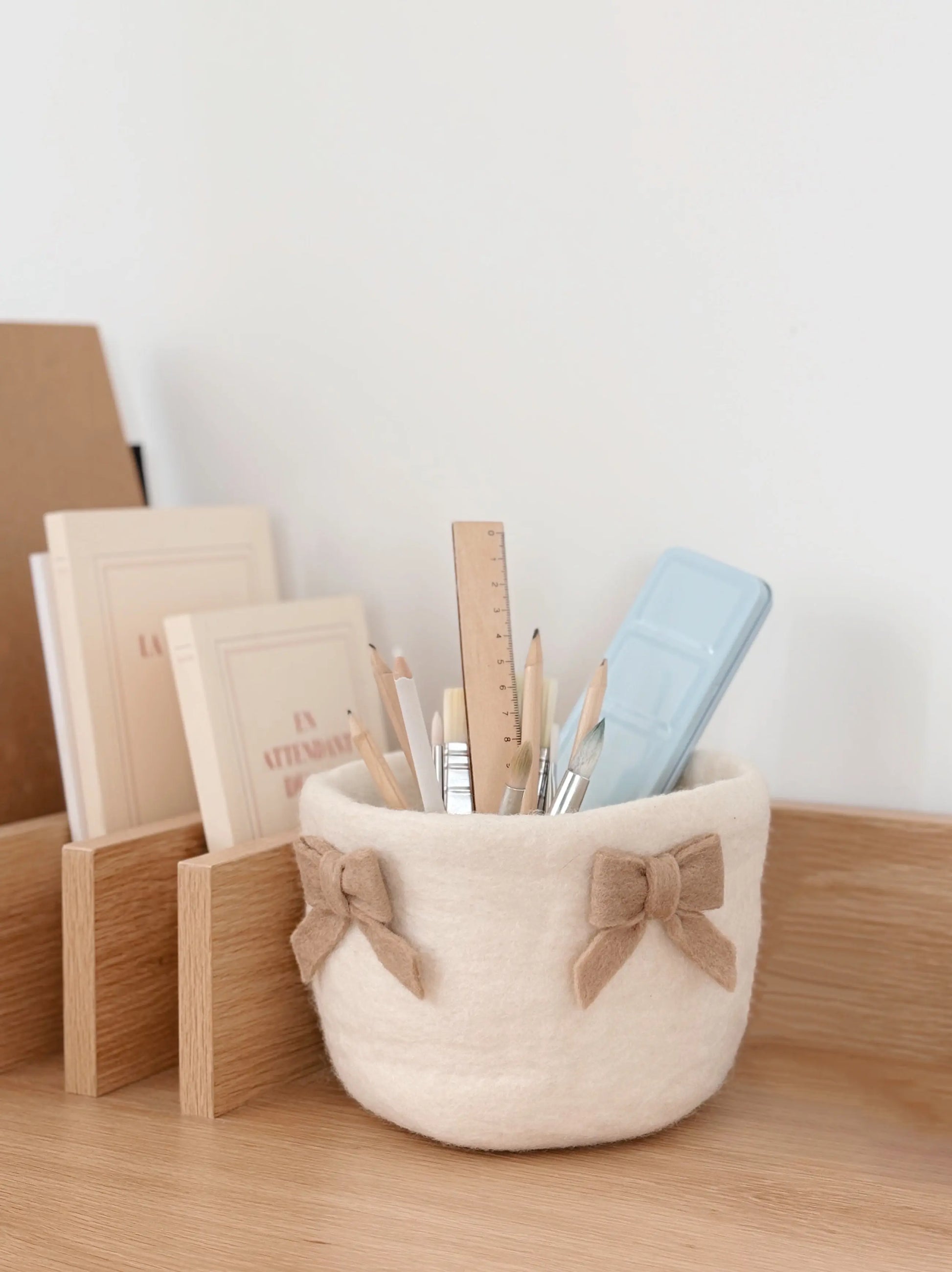 Panier Noeuds en laine feutrée Bee Bohème