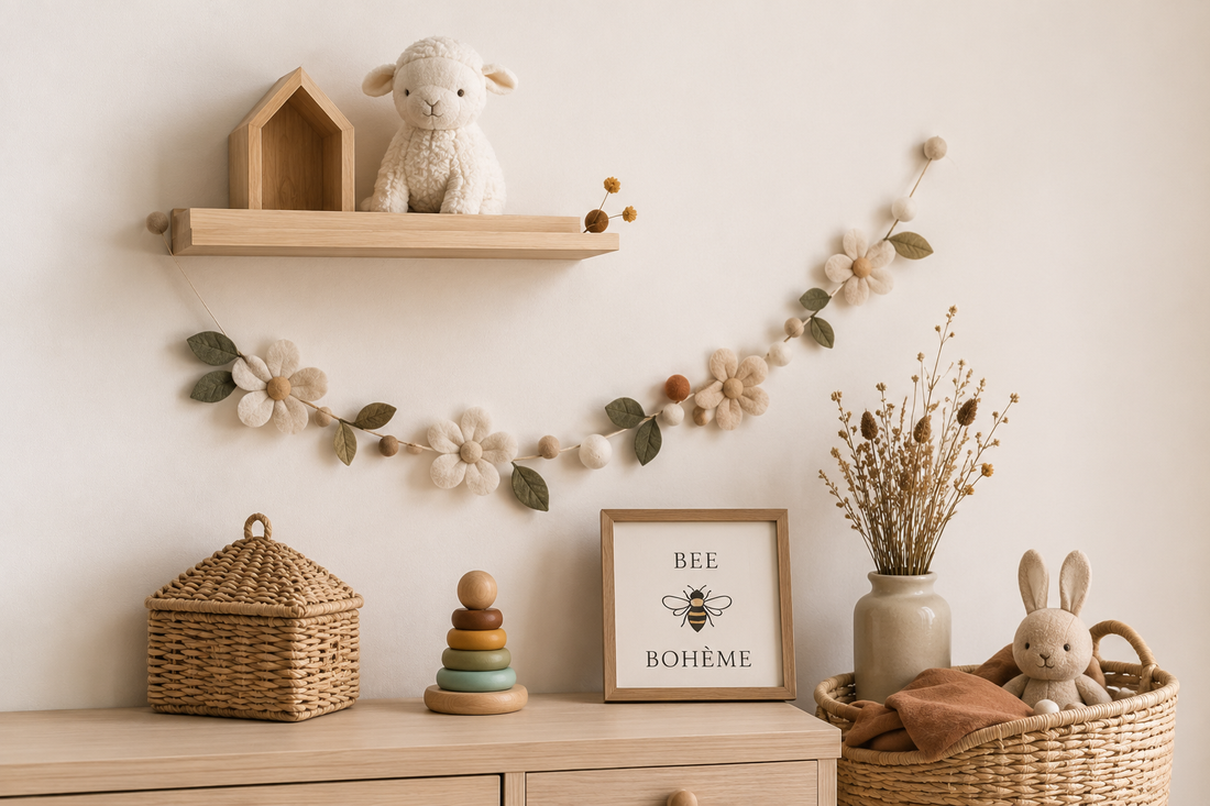 Pourquoi choisir la laine feutrée pour décorer une chambre d'enfant ?