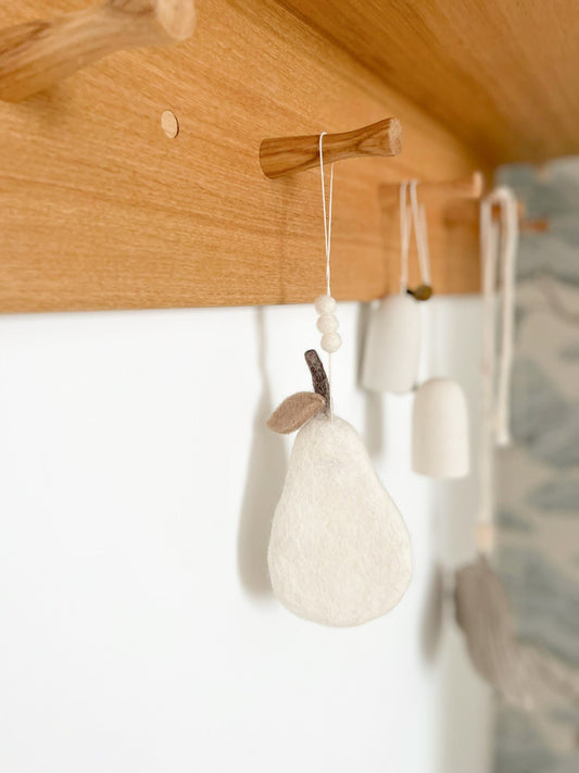 Suspension Poire en laine feutrée Bee Bohème
